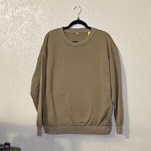 Classic Men's Crewneck Sweater in Tan